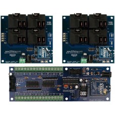 Contact Closure Transmitter to Multiple Receivers with 4 High-Power Relays